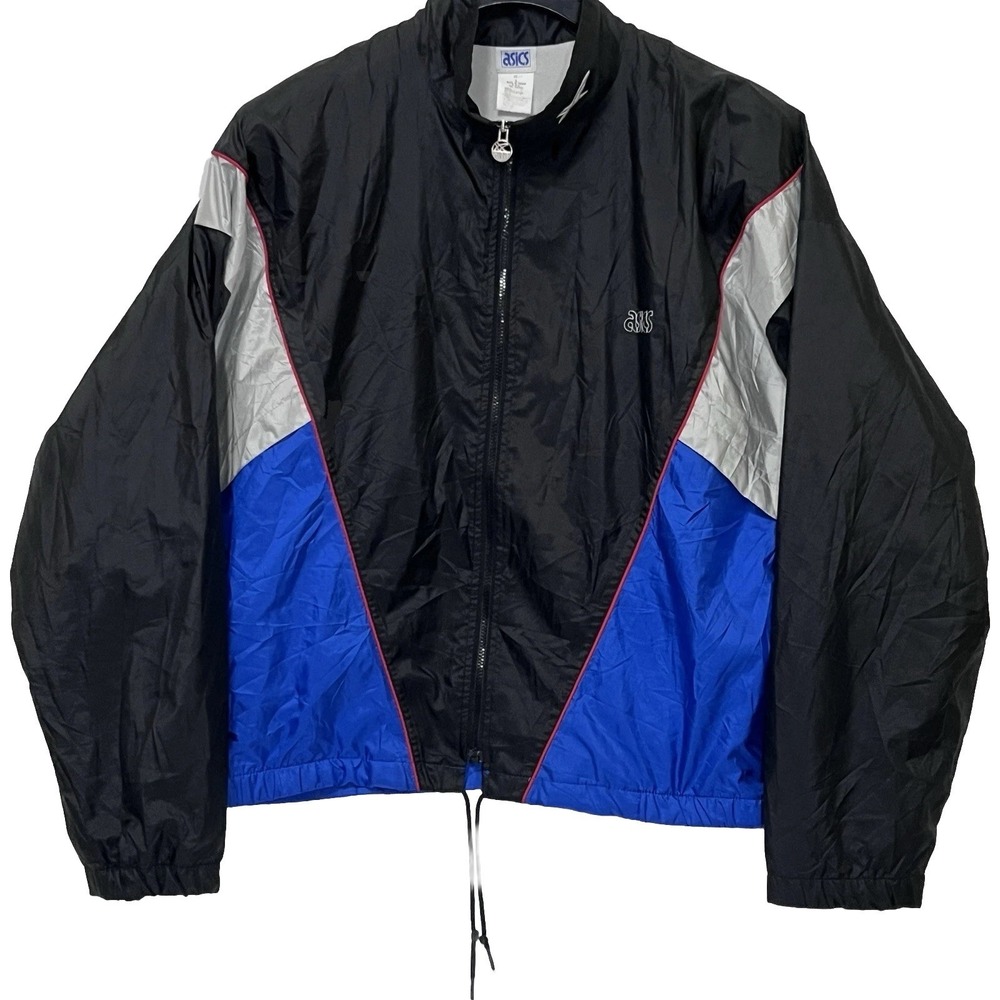 Asics‎ Tiger Sportswear Training Vintage Windbreaker Running Jacket Women Large